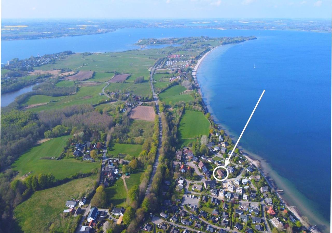 Seeblick II - Gemuetliche 60Qm - Ganzes Haus - 50M Zum Naturstrand - Mit Terrasse Und Grossem Garten Glücksburg Exterior foto
